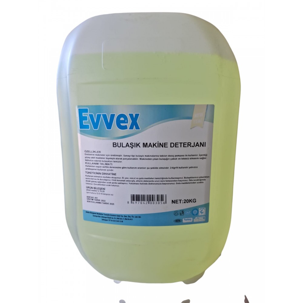 EVVEX Bulaşık Makine Deterjanı 20 KG